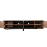 Anja 2.2m TV Entertainment Unit - Walnut TV/Entertainment Unit Dwood-Core