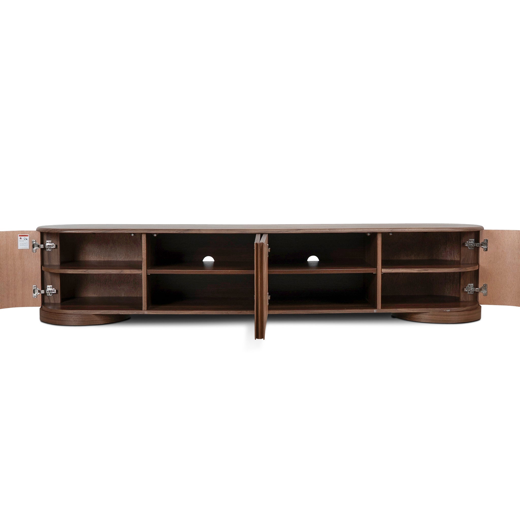 Anja 2.2m TV Entertainment Unit - Walnut TV/Entertainment Unit Dwood-Core