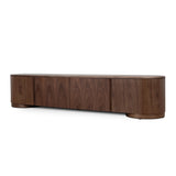 Anja 2.2m TV Entertainment Unit - Walnut TV/Entertainment Unit Dwood-Core