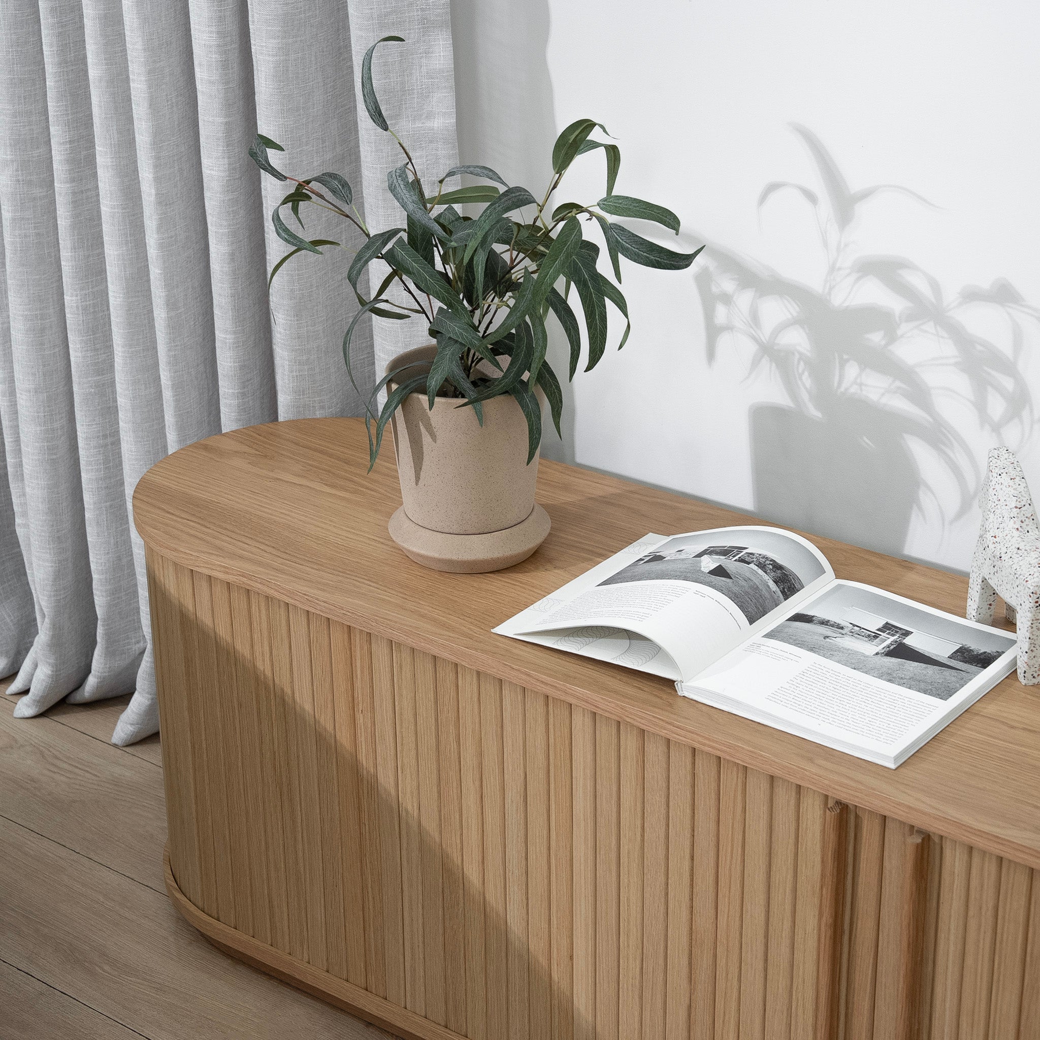 Ex Display - Linea 2m TV Entertainment Unit - Natural (For Display Only) TV/Entertainment Unit KD-Core