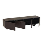 Miravelle 2.4m TV Unit - Dark Brown TV/Entertainment Unit Iggy-Core