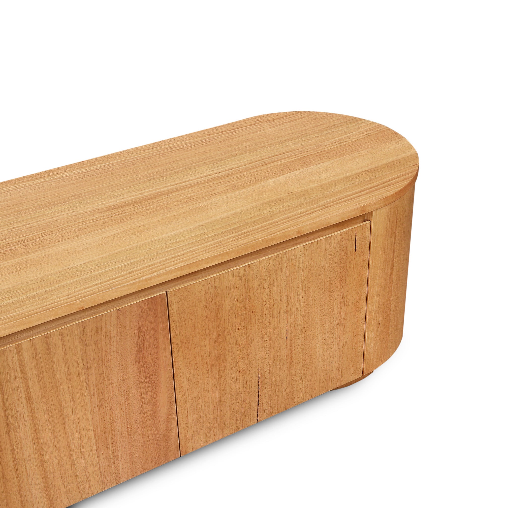 Selvino 2.1m Tassie Oak TV Entertainment Unit - Natural TV/Entertainment Unit Marri-Core