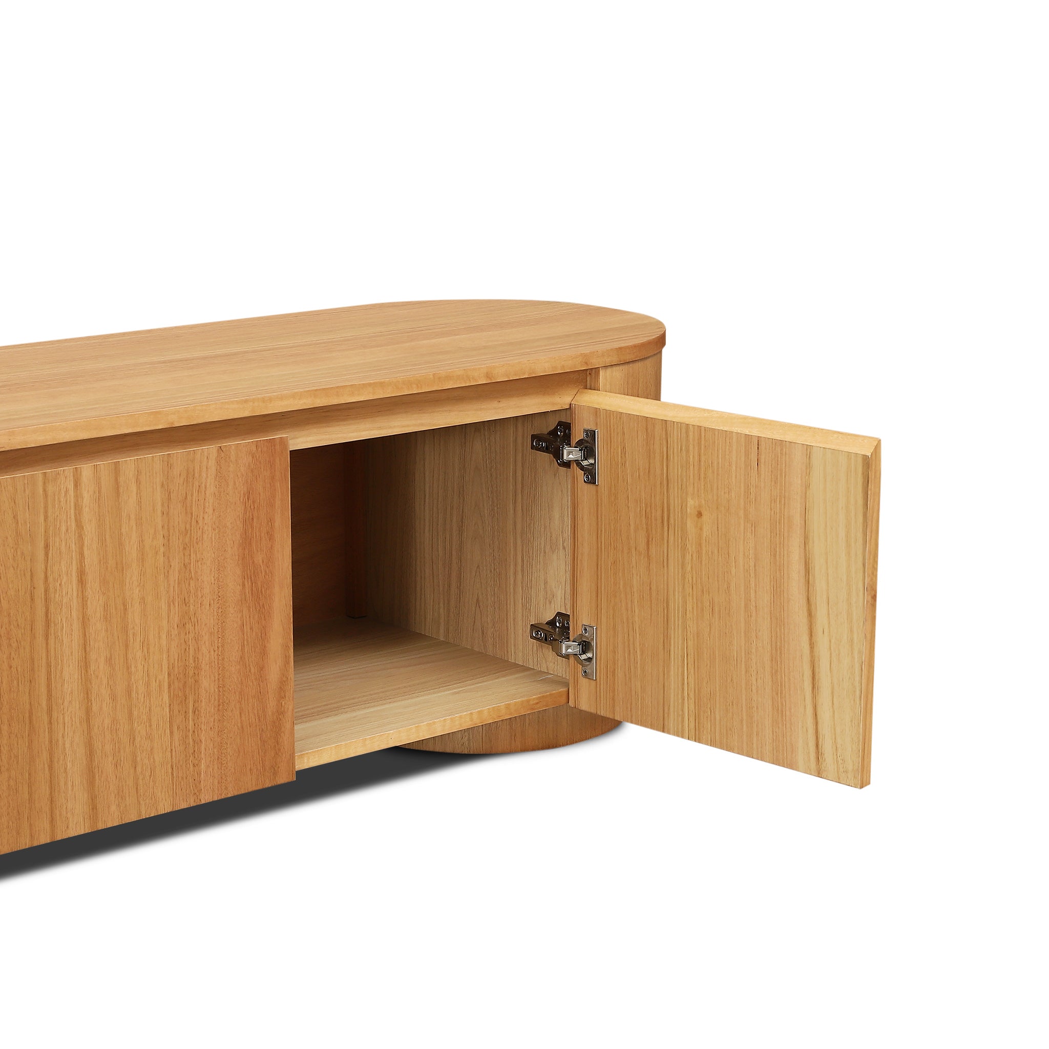 Selvino 2.1m Tassie Oak TV Entertainment Unit - Natural TV/Entertainment Unit Marri-Core