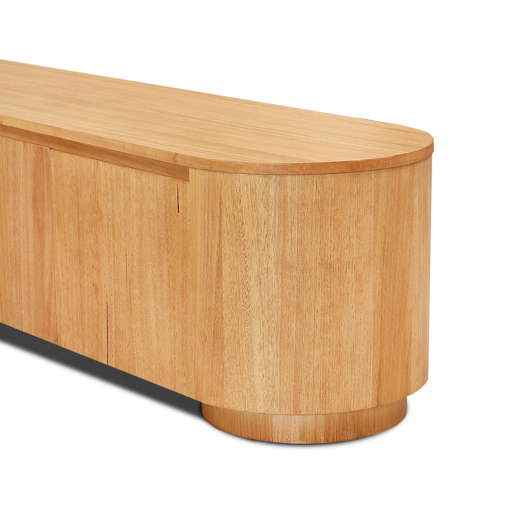 Selvino 2.1m Tassie Oak TV Entertainment Unit - Natural TV/Entertainment Unit Marri-Core