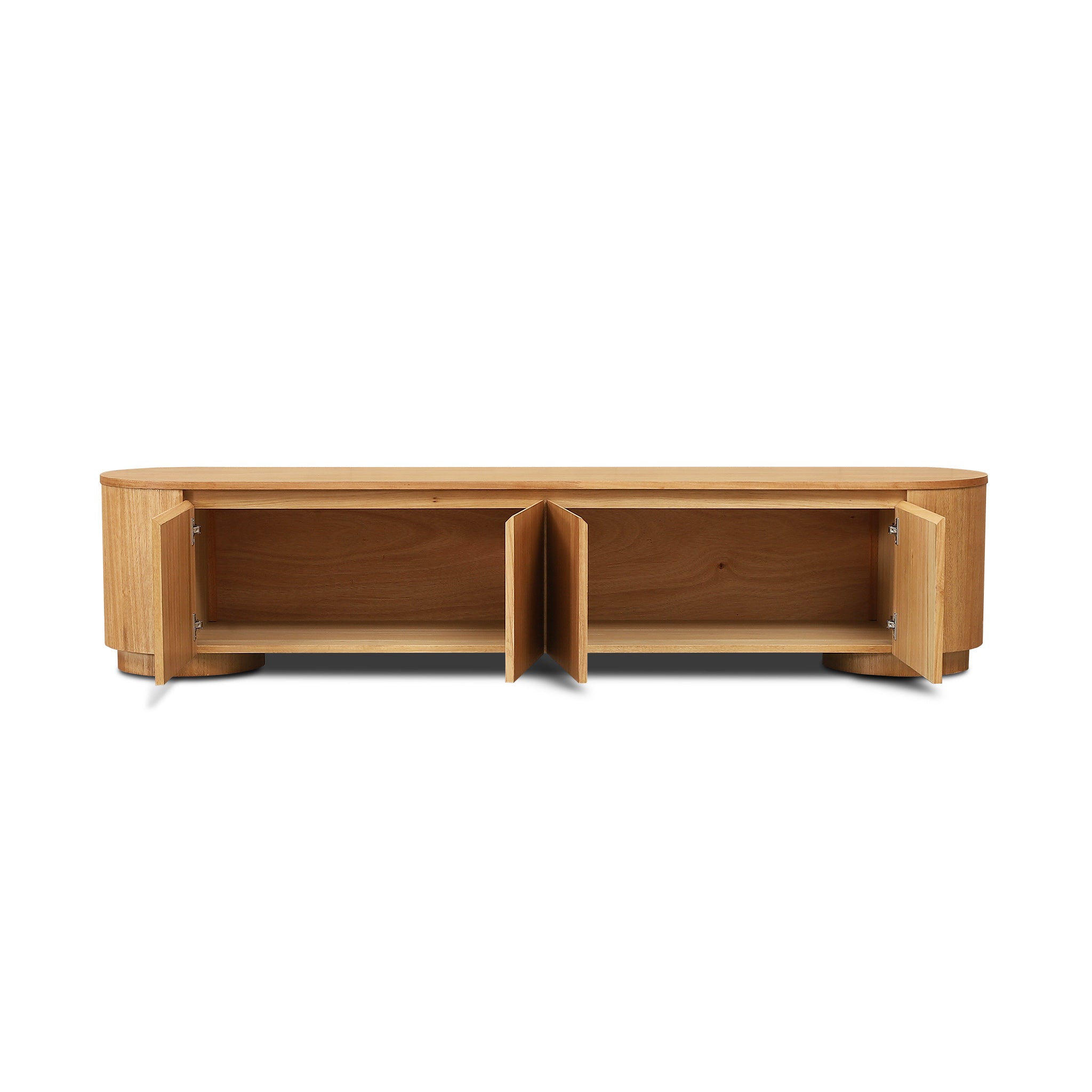 Selvino 2.1m Tassie Oak TV Entertainment Unit - Natural TV/Entertainment Unit Marri-Core