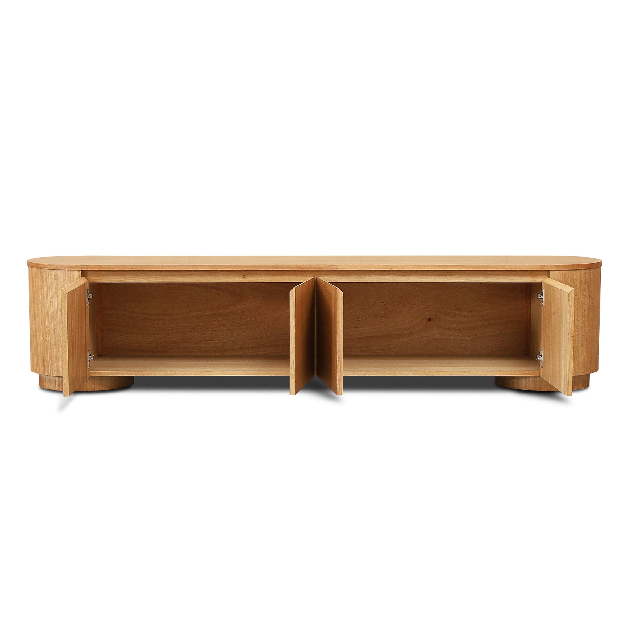 Selvino 2.1m Tassie Oak TV Entertainment Unit - Natural TV/Entertainment Unit Marri-Core