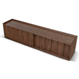 Kobus 2m Wooden TV Entertainment Unit - Walnut