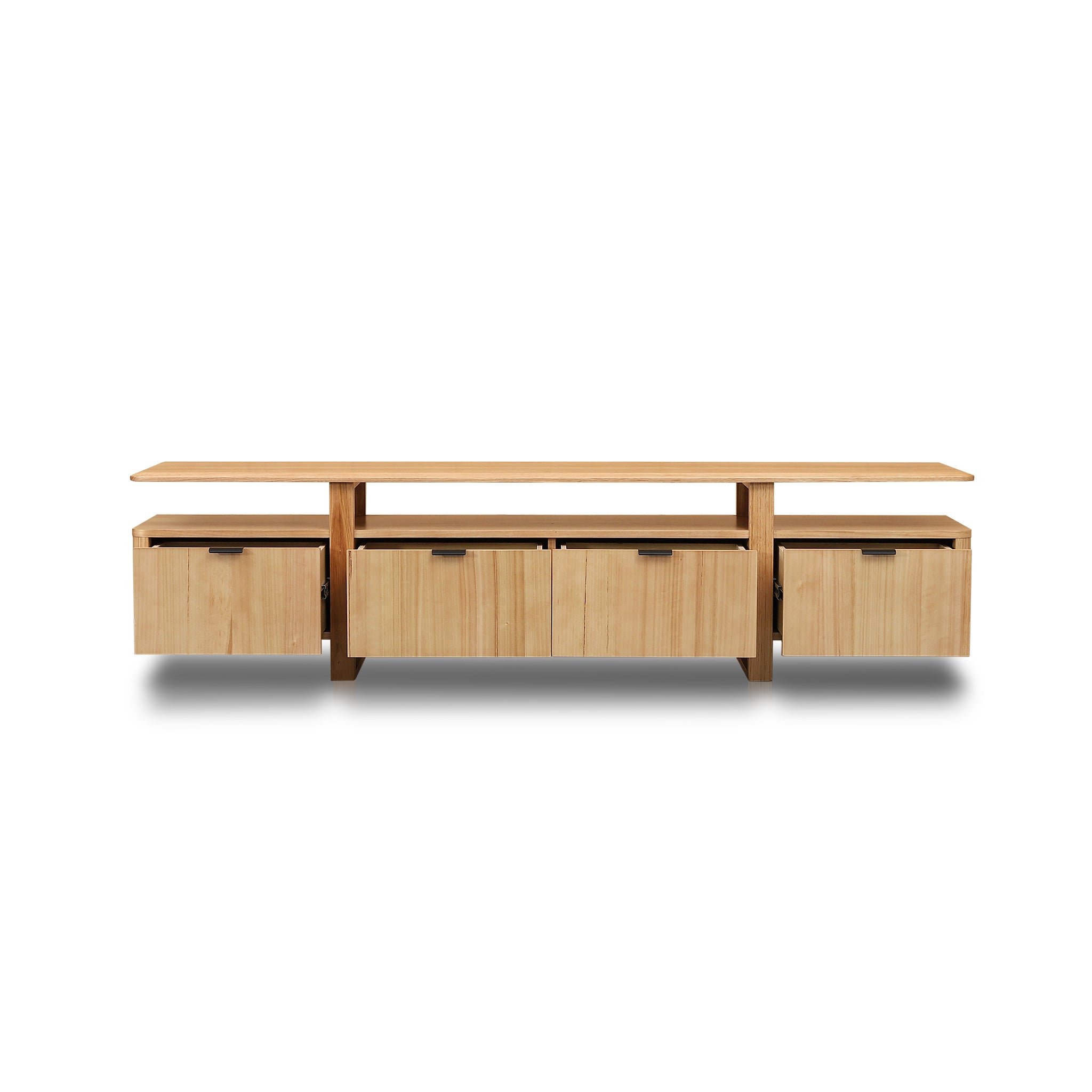 Hirata 2.1m TV Entertainment Unit - NZ Natural Ash Marri-Core