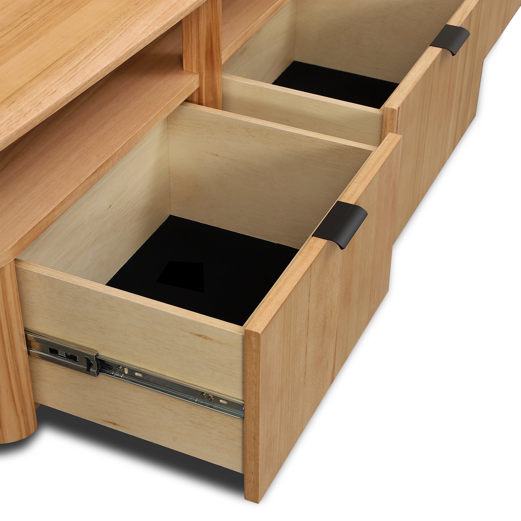 Hirata 2.1m TV Entertainment Unit - NZ Natural Ash Marri-Core