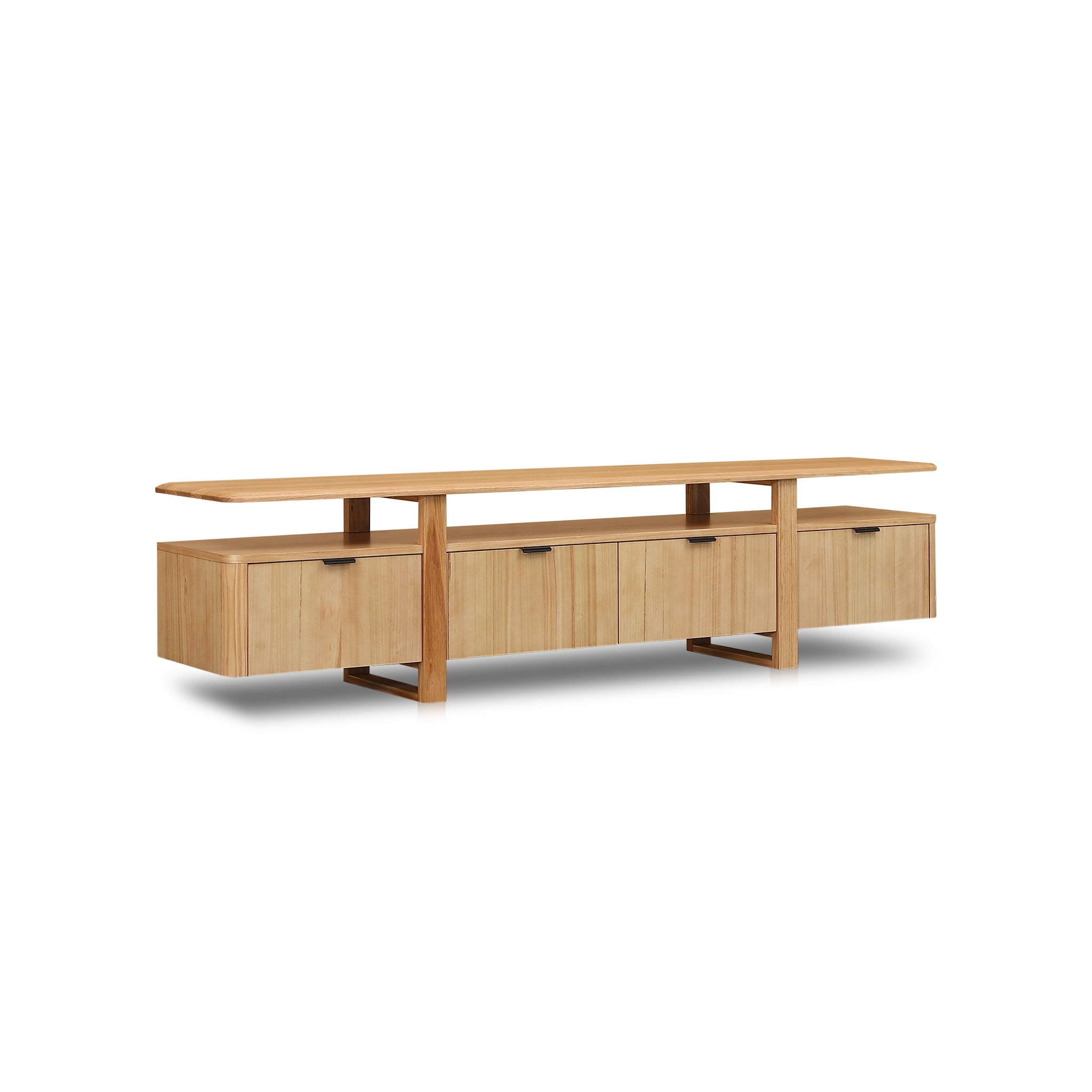 Hirata 2.1m TV Entertainment Unit - NZ Natural Ash Marri-Core