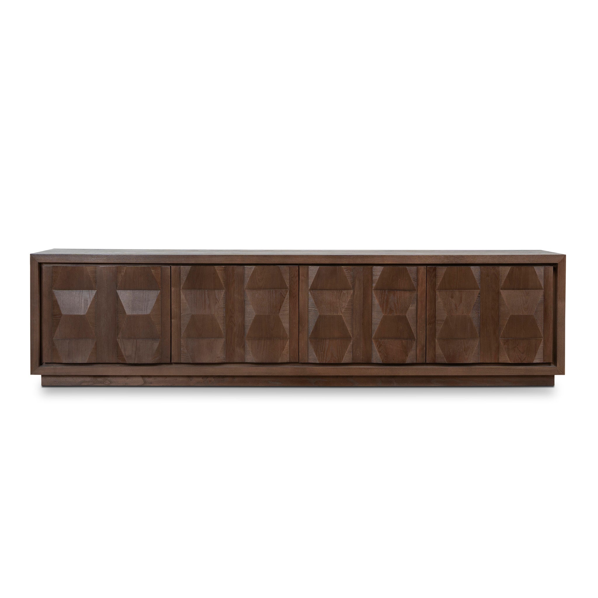 Monolith 2.2m TV Entertainment Unit - Walnut TV/Entertainment Unit Nicki-Core