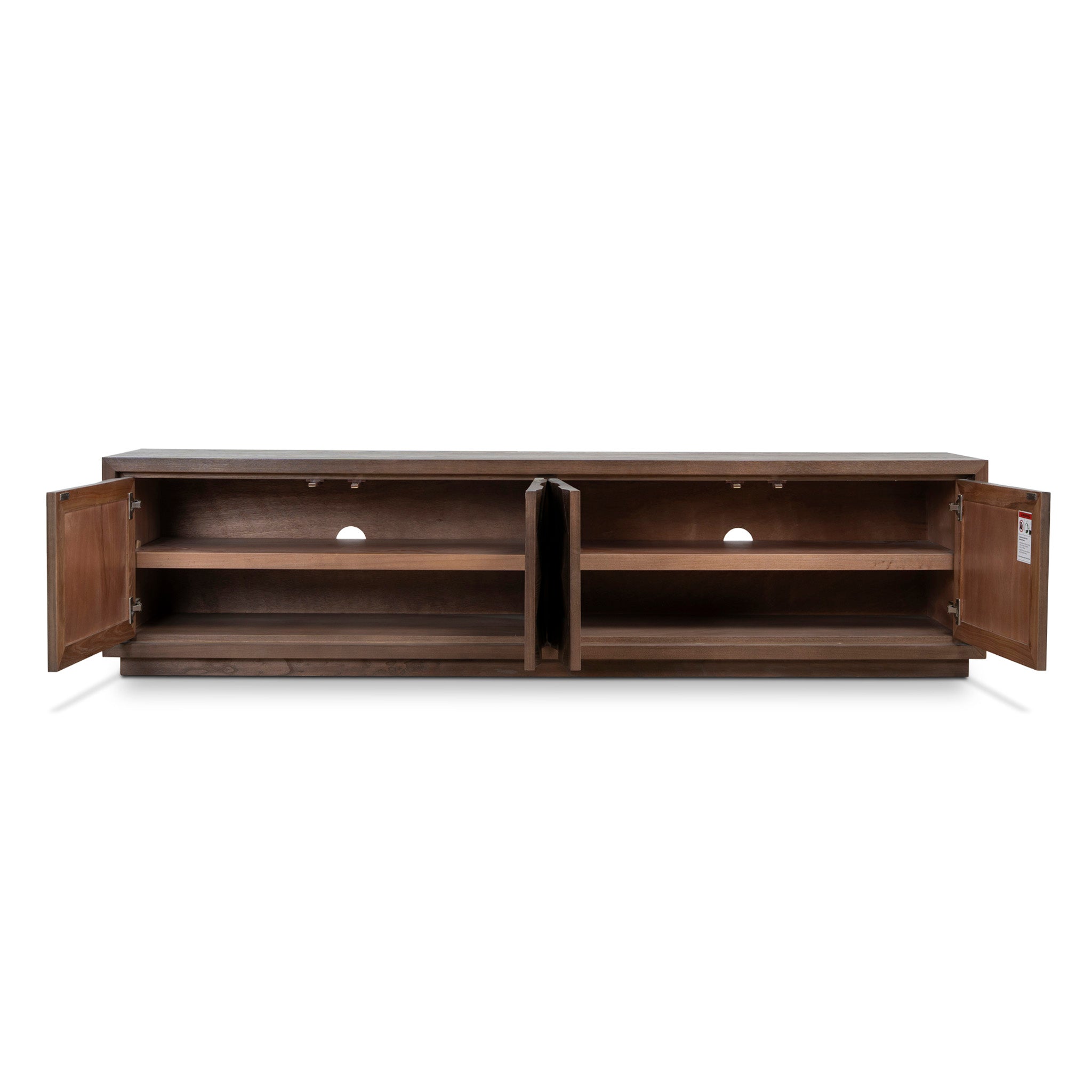 Monolith 2.2m TV Entertainment Unit - Walnut TV/Entertainment Unit Nicki-Core