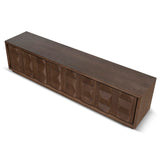 Monolith 2.2m TV Entertainment Unit - Walnut TV/Entertainment Unit Nicki-Core