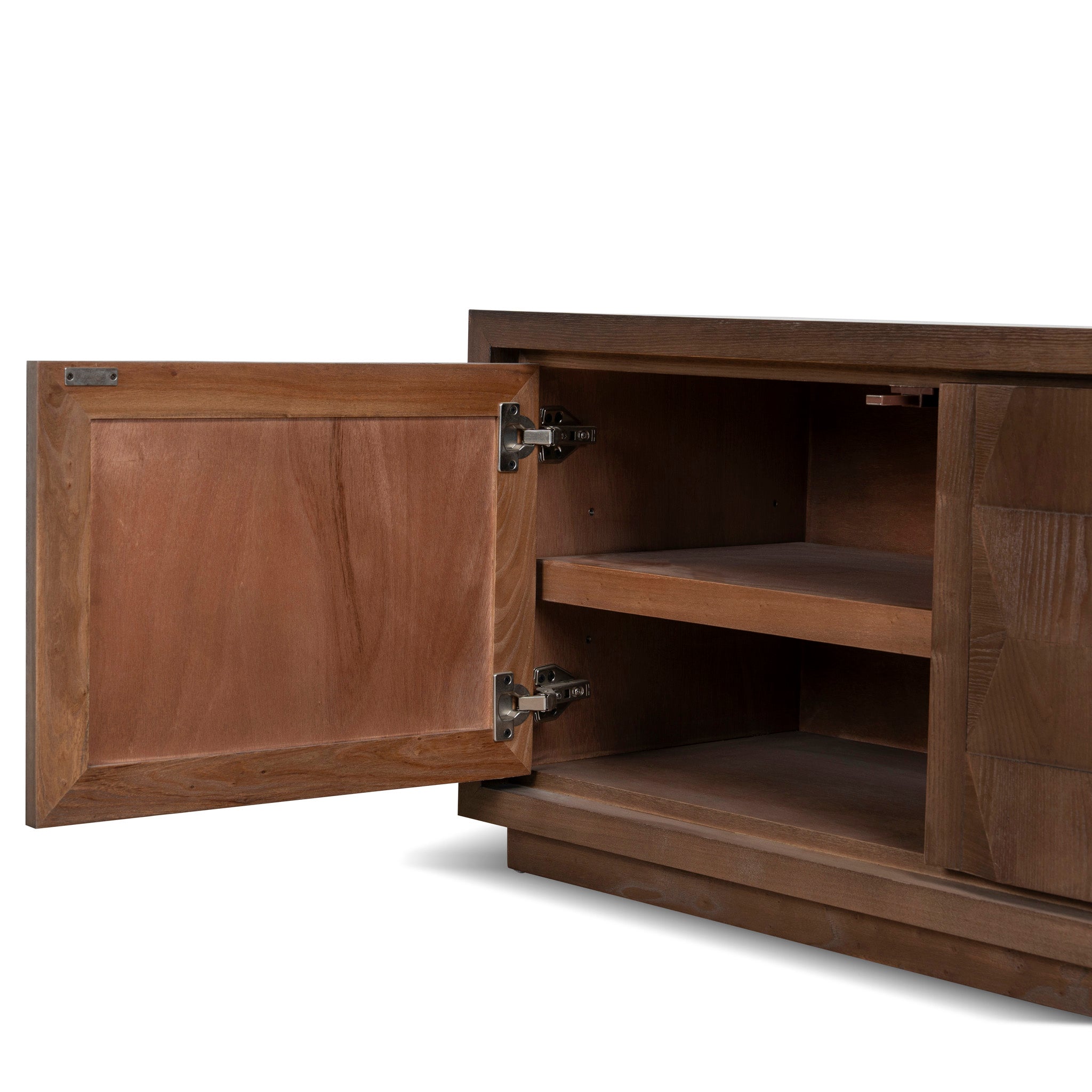 Monolith 2.2m TV Entertainment Unit - Walnut TV/Entertainment Unit Nicki-Core