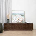 Monolith 2.2m TV Entertainment Unit - Walnut TV/Entertainment Unit Nicki-Core