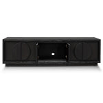 Bonnie 2m Wooden TV Entertainment Unit - Textured Espresso Black TV/Entertainment Unit Valerie-Core   