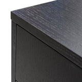 Ex Display - Ella 2.1m Wooden TV Unit - Full Black TV/Entertainment Unit Better B-Core   