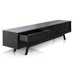 Ex Display - Ella 2.1m Wooden TV Unit - Full Black TV/Entertainment Unit Better B-Core   