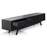Ex Display - Ella 2.1m Wooden TV Unit - Full Black TV/Entertainment Unit Better B-Core   