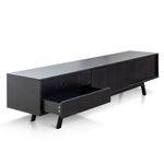 Ex Display - Ella 2.1m Wooden TV Unit - Full Black TV/Entertainment Unit Better B-Core   
