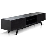 Ex Display - Ella 2.1m Wooden TV Unit - Full Black TV/Entertainment Unit Better B-Core   