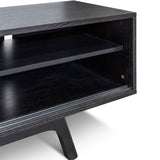 Ex Display - Ella 2.1m Wooden TV Unit - Full Black TV/Entertainment Unit Better B-Core   