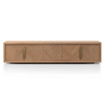 Ex Display - Miriam 2.23m Entertainment TV Unit - Dusty Oak with Gold Handle TV/Entertainment Unit Valerie-Core