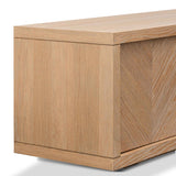 Ex Display - Miriam 2.23m Entertainment TV Unit - Dusty Oak with Gold Handle TV/Entertainment Unit Valerie-Core