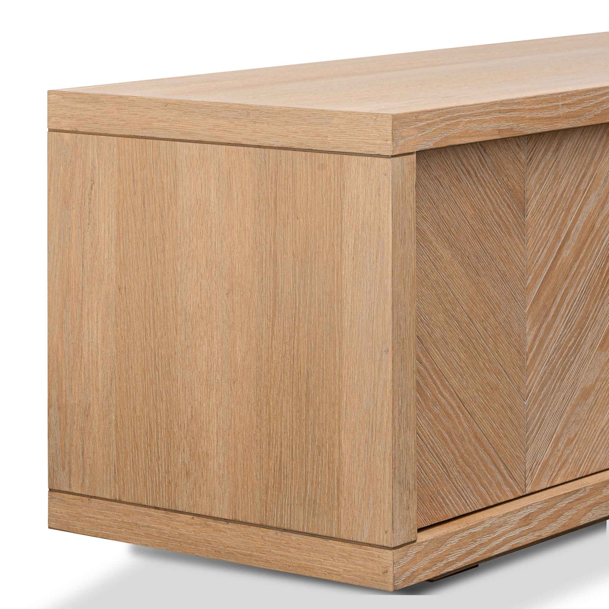 Ex Display - Miriam 2.23m Entertainment TV Unit - Dusty Oak with Gold Handle TV/Entertainment Unit Valerie-Core