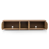 Ex Display - Miriam 2.23m Entertainment TV Unit - Dusty Oak with Gold Handle TV/Entertainment Unit Valerie-Core