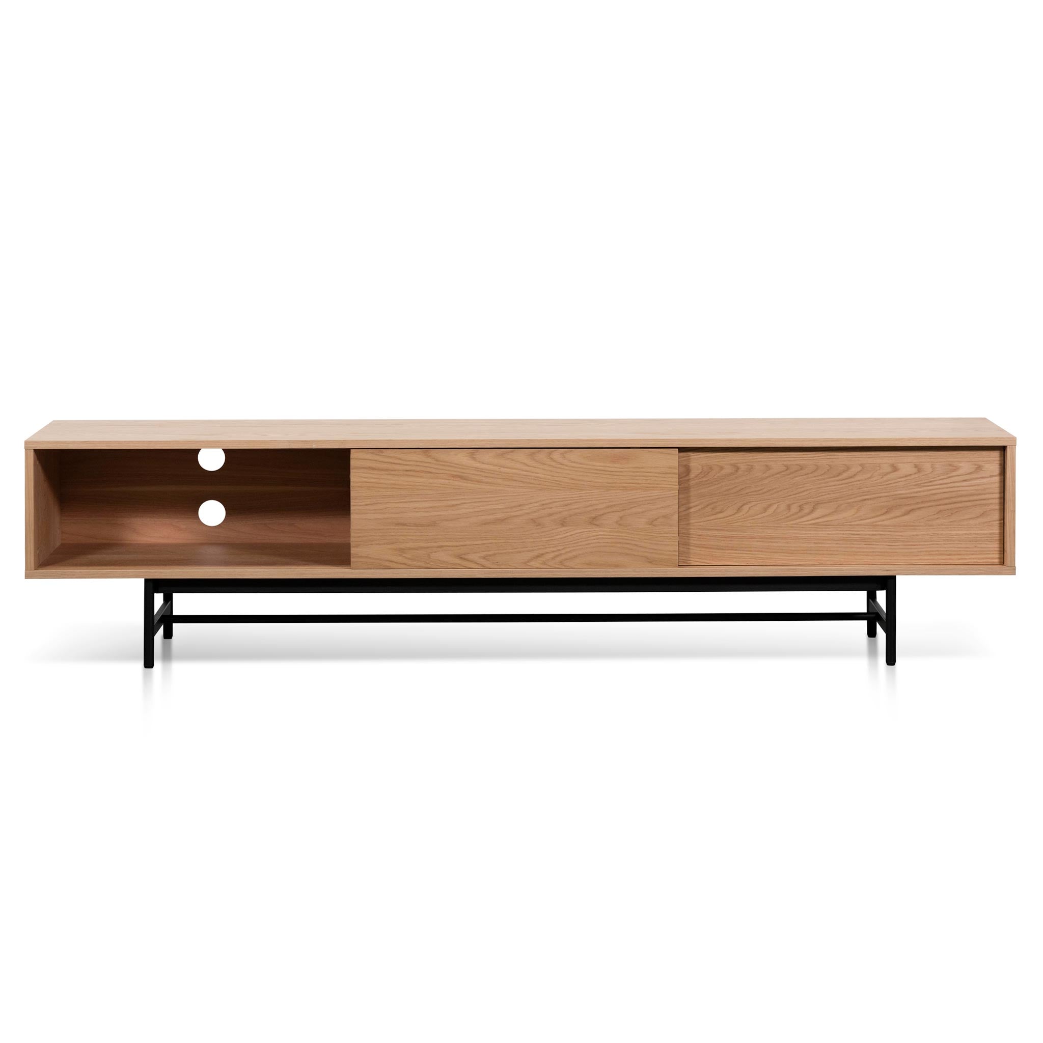 Christie 2.1m Wooden Entertainment TV Unit - Natural TV/Entertainment Unit KD-Core