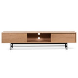 Christie 2.1m Wooden Entertainment TV Unit - Natural TV/Entertainment Unit KD-Core