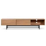 Christie 2.1m Wooden Entertainment TV Unit - Natural TV/Entertainment Unit KD-Core