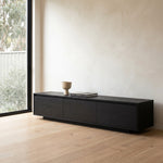 Ex Display - Letty-V2 2.3m Wooden Entertainment Unit - Full Black TV/Entertainment Unit Better B-Core