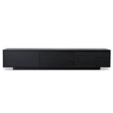 Letty-V2 2.3m Wooden Entertainment Unit - Full Black
