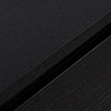 Letty-V2 2.3m Wooden Entertainment Unit - Full Black