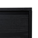 Letty-V2 2.3m Wooden Entertainment Unit - Full Black