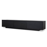 Letty-V2 2.3m Wooden Entertainment Unit - Full Black