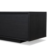 Letty-V2 2.3m Wooden Entertainment Unit - Full Black
