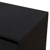 Letty-V2 2.3m Wooden Entertainment Unit - Full Black