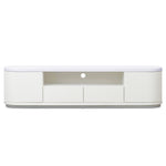 Elino 2m Veneer Top Entertainment TV Unit - Two-Tone White TV/Entertainment Unit Dwood-Core