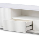 Elino 2m Veneer Top Entertainment TV Unit - Two-Tone White TV/Entertainment Unit Dwood-Core