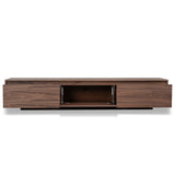 Letty-V2 2.3m Wooden TV Entertainment Unit - Walnut