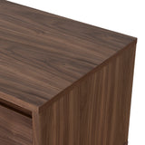 Letty-V2 2.3m Wooden TV Entertainment Unit - Walnut