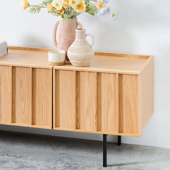 Aniya 2m Wooden TV Entertainment Unit Natural Interior Secrets