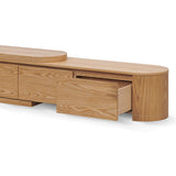 Ex Display - Eliza Extendable TV Entertainment Unit - Natural Oak TV/Entertainment Unit Century-Core