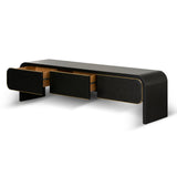 Ex Display - Boran 2m TV Entertainment Unit - Textured Espresso Black TV/Entertainment Unit Valerie-Core