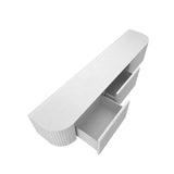 Marty 2.4m TV Entertainment Unit - Full White Oak TV/Entertainment Unit Century-Core