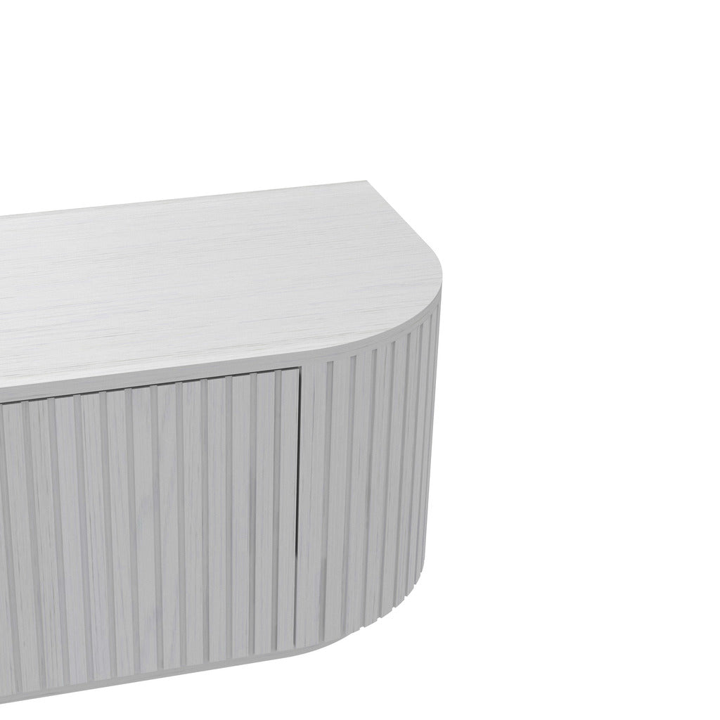 Marty 2.4m TV Entertainment Unit - Full White Oak TV/Entertainment Unit Century-Core