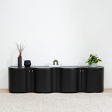 Jaya 2.15m TV Entertainment Unit - Textured Espresso Black TV/Entertainment Unit Valerie-Core